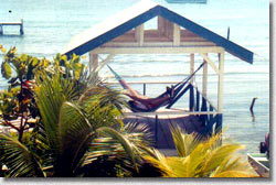 palapa over the lagoon